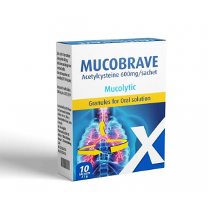 MUCOBRAVE 600 MG ( ACETYLCYSTEINE ) 10 SACHETS